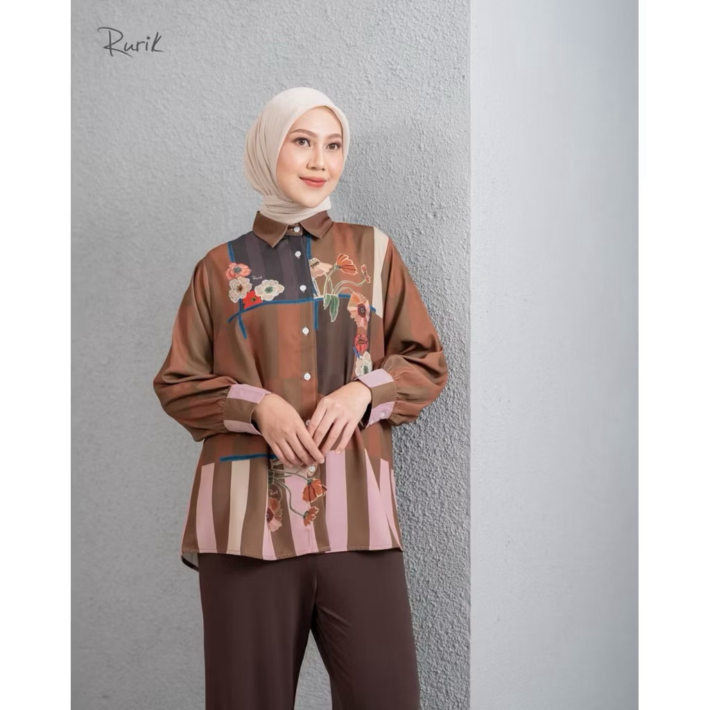 RURIK // Rafida Print Shirt by Rurik