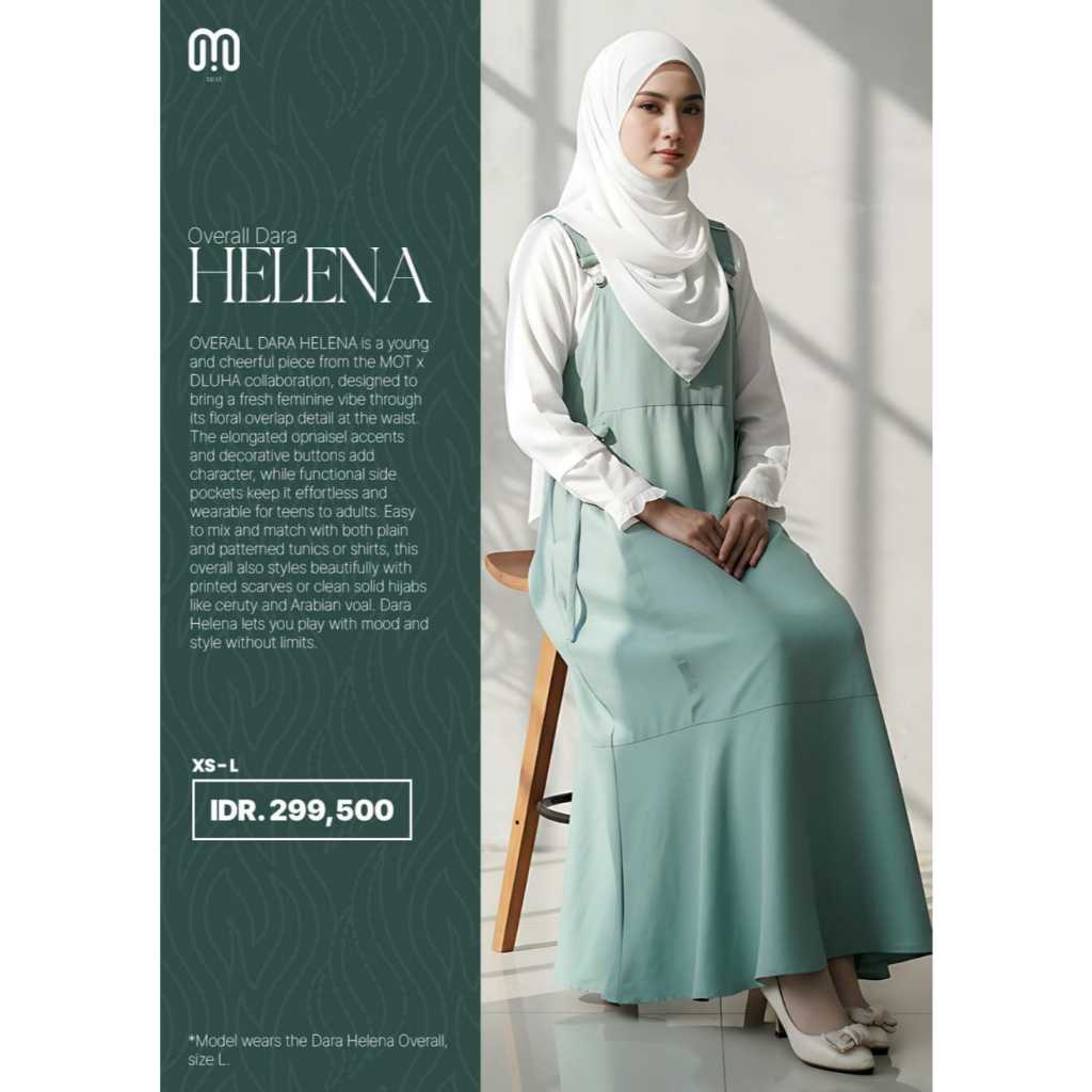 Overall Dara Helena | Overall | Overall Remaja | Overall Dewasa | Overall Rabbani | Dress Remaja [Or