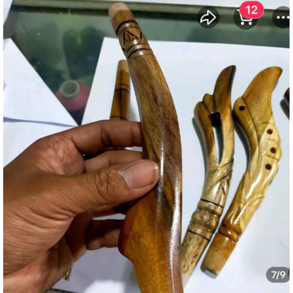 gagang joran pancing bahan berkualiatas dari bahan kayu jati