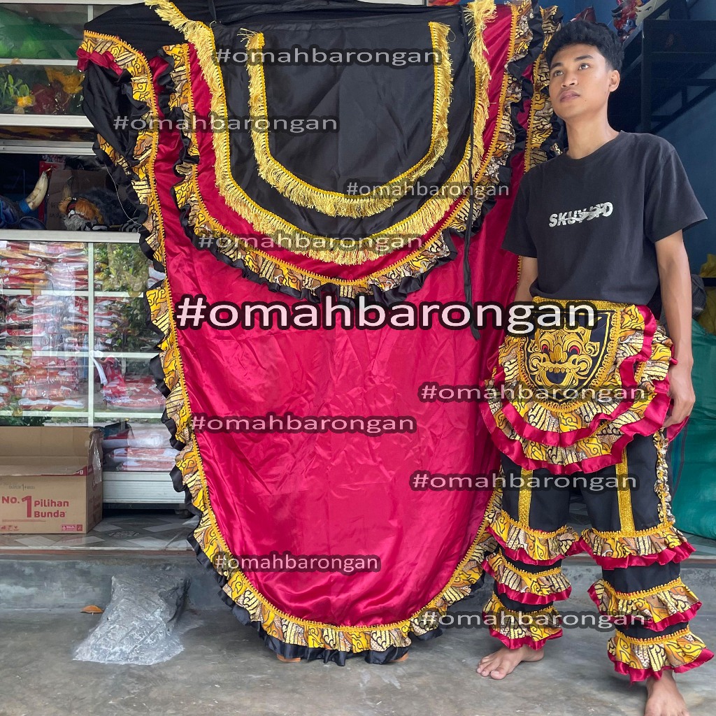 Kemul Barongan Batik Pentas Besar Dewasa Dengan Celana Embong