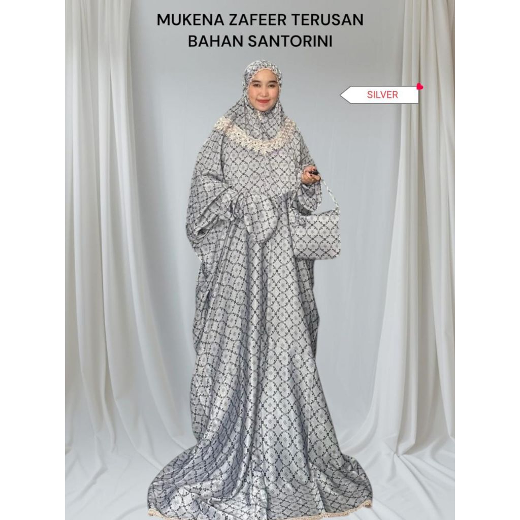 MUKENA ZAFEER TERUSAN BAHAN SANTORINI