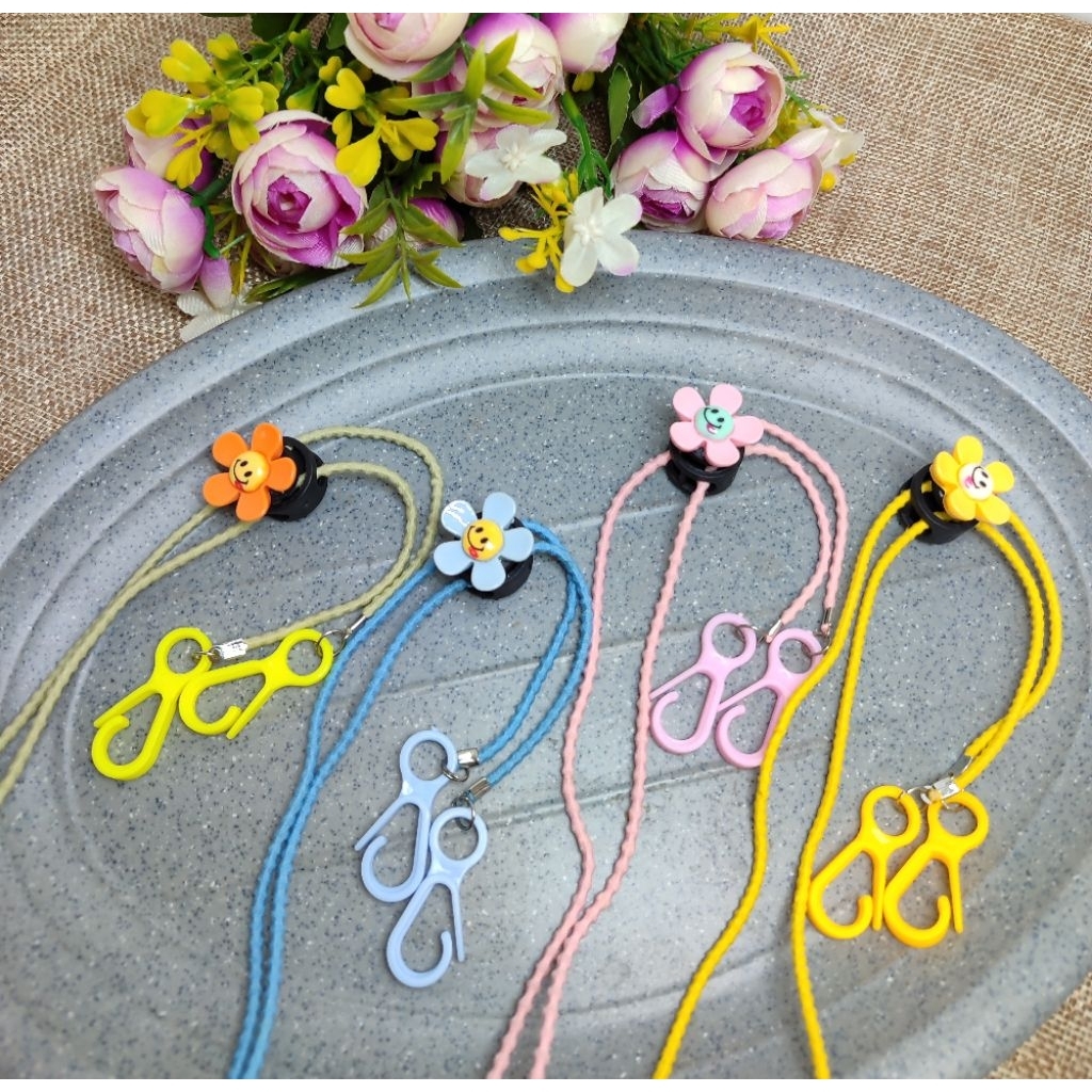 Strap Masker Cewek Bunga Strap Masker Buah Strap Masker Headloop Strap Mask Karakter Cowok Strap Mas