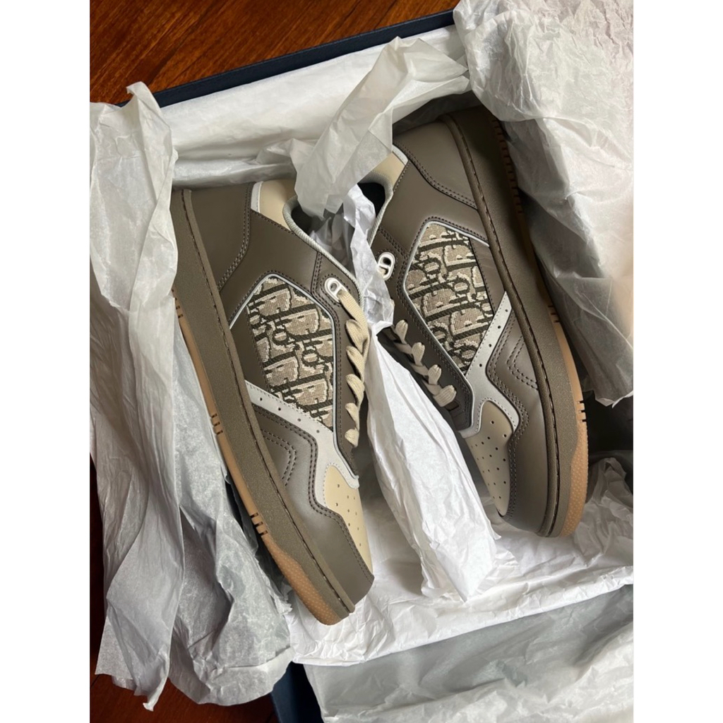 Christian Dior Sneakers Calfskin Jaquard Sneaker Pria Dior