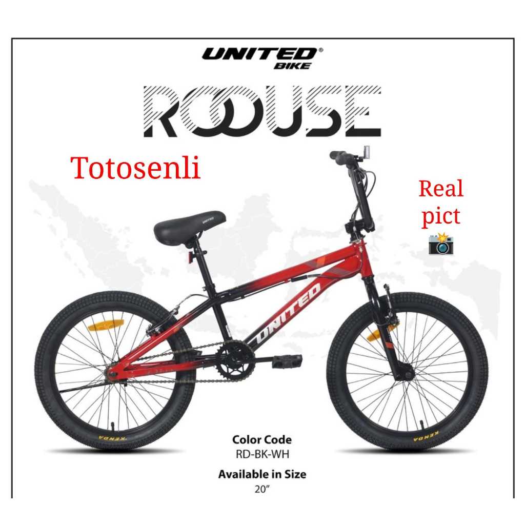 sepeda anak bmx 20 inch united roouse sepeda anak bmx 20 inch sepeda rotor 360 derajat