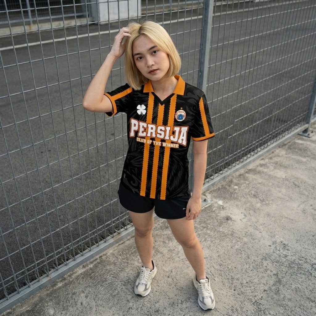 Polo Jersey Retro Fantasy Supporter Version Casual PERSIJA