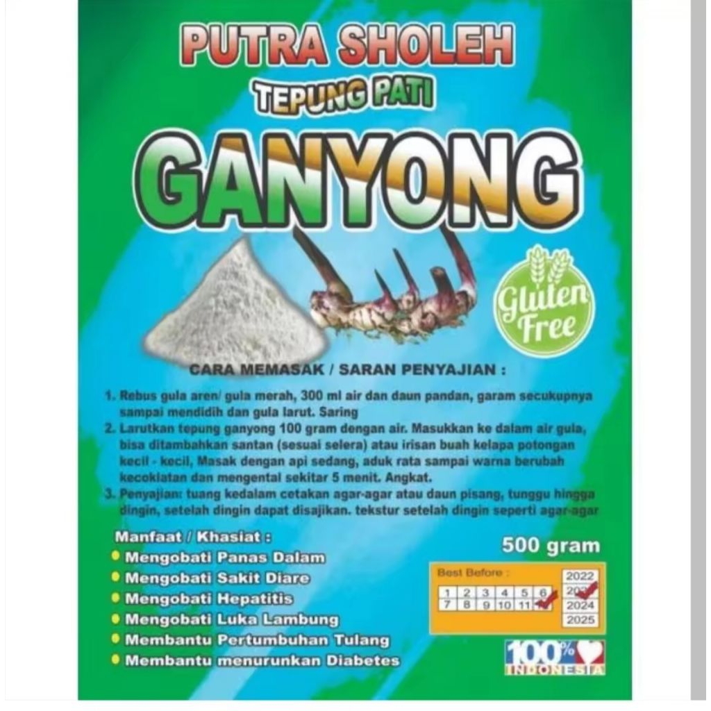 tepung umbi ganyong/500gr/tepung herbal