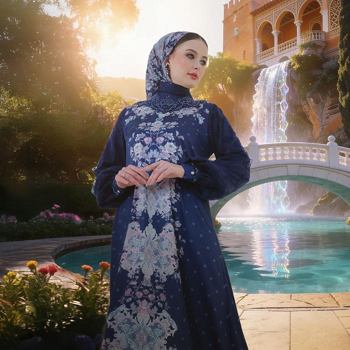 TERBARU 2026 LEBARAN Dress Muslim Prive Ivan Gunawan - Cleodora - Atasan Tunik Gamis One Set Origina
