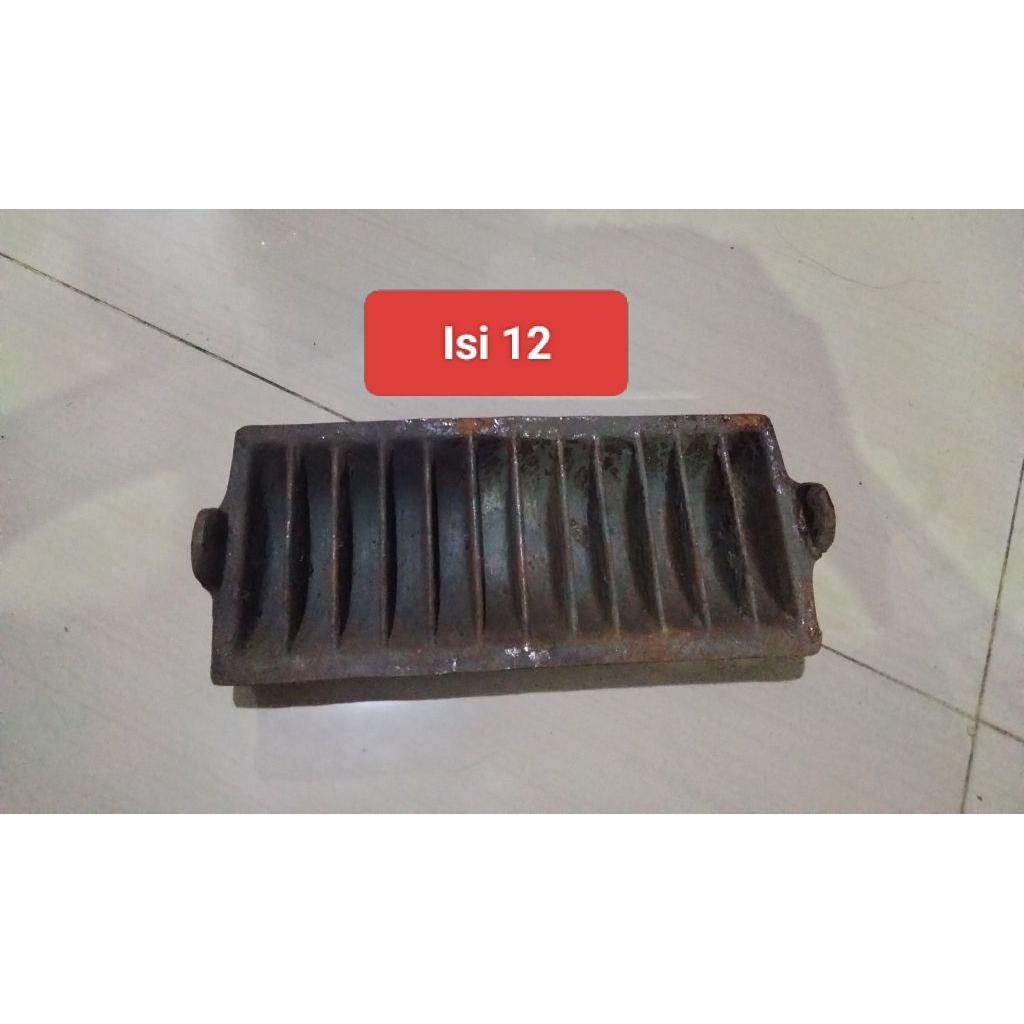 Cetakan kue pancong bandros pukis bahan besi baja jadul