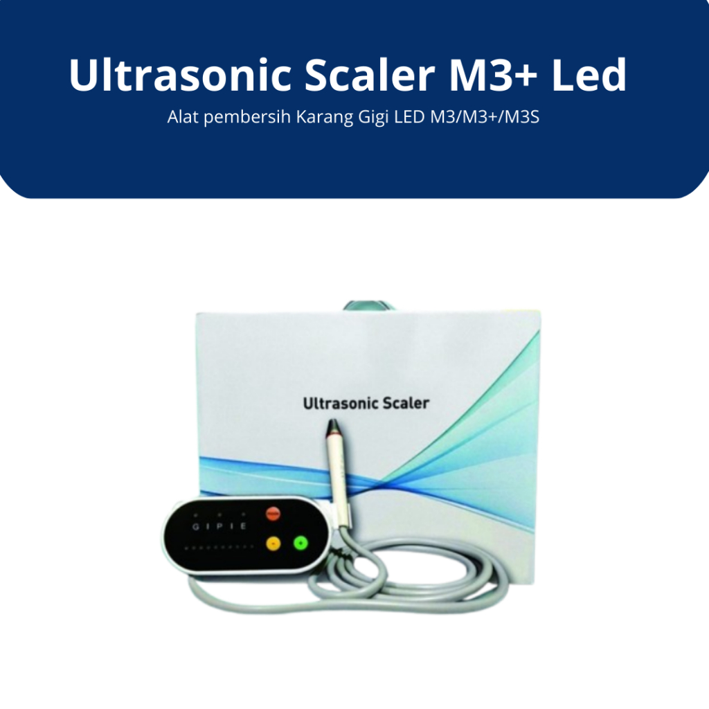 Metadent - Ultrasonic Scaler M3+ Led / Alat pembersih Karang Gigi LED M3/M3+/M3S