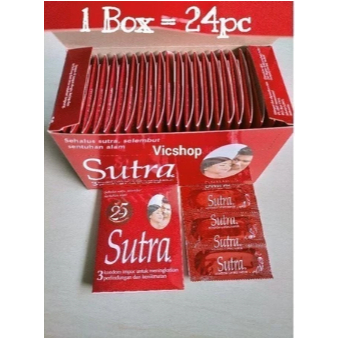 Promo Besar Besaran Murah Kondom Sutra Merah Gerigi OK Plus 1box isi 24pc