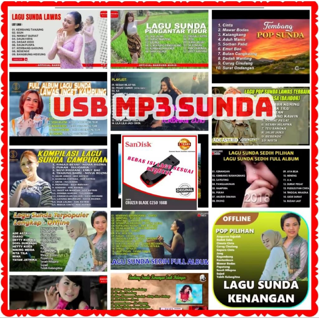USB FLASHDISK ISI LAGU SUNDA-USB FLASHDISK ISI LAGU POP SUNDA-PLASDIST 32 GB ORI ISI LAGU SUNDA