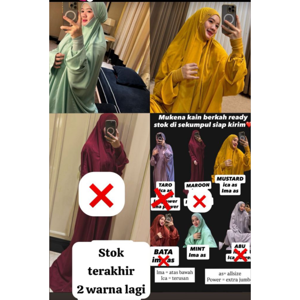 Mukena kain berkah by icaima keep by wawa