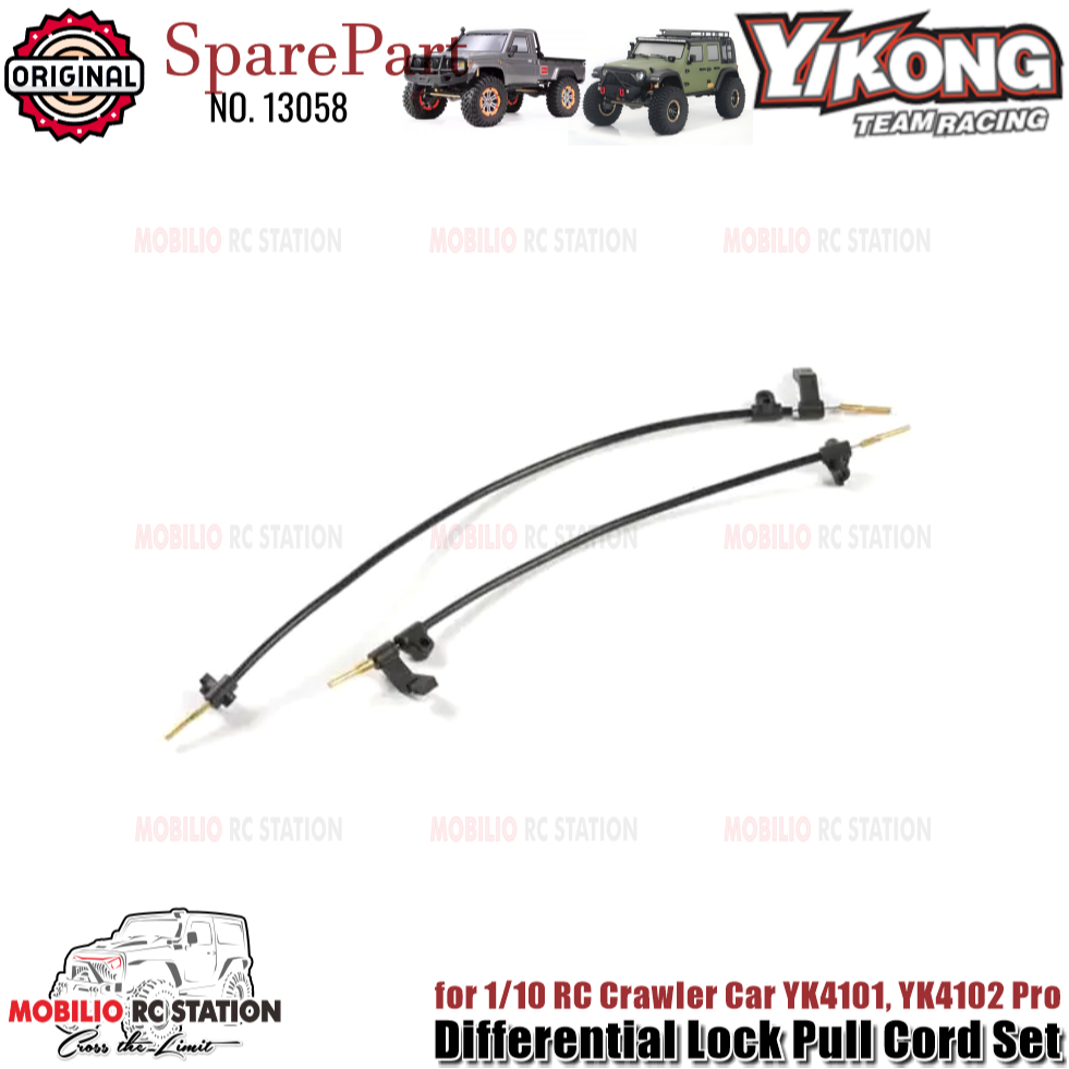 Yikong Part #13058 Differential Lock Pull Cord Set for YK4101 YK4102 Pro 1/10 RC Crawler Car