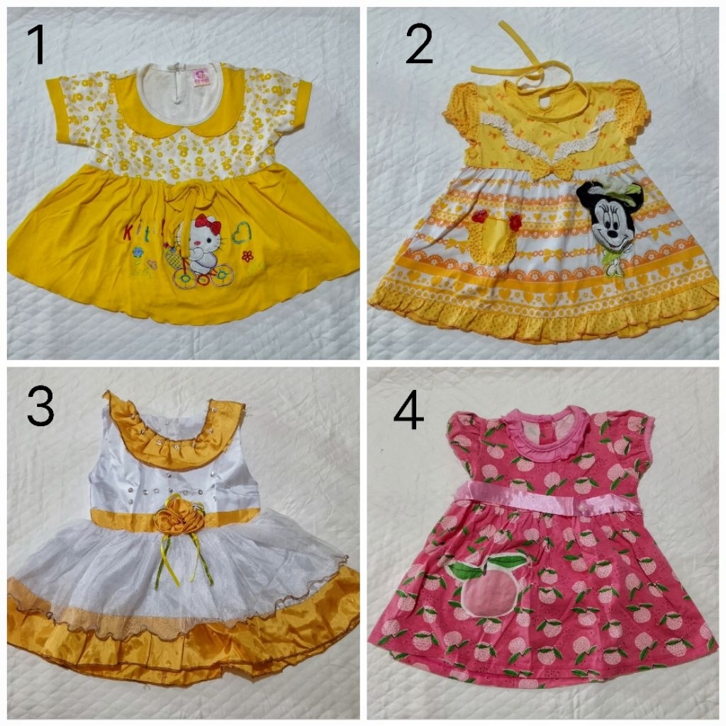 Gaun/Dress bayi preloved (Baca Deskripsi)