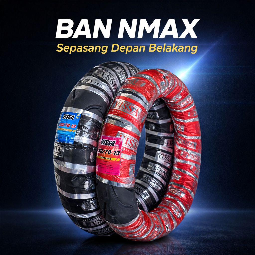 Ban Ring 13 Nmax Luar Sepasang Depan Belakang 110/70 130/70 Motor Matic Fullpress Baru Diskon 50%