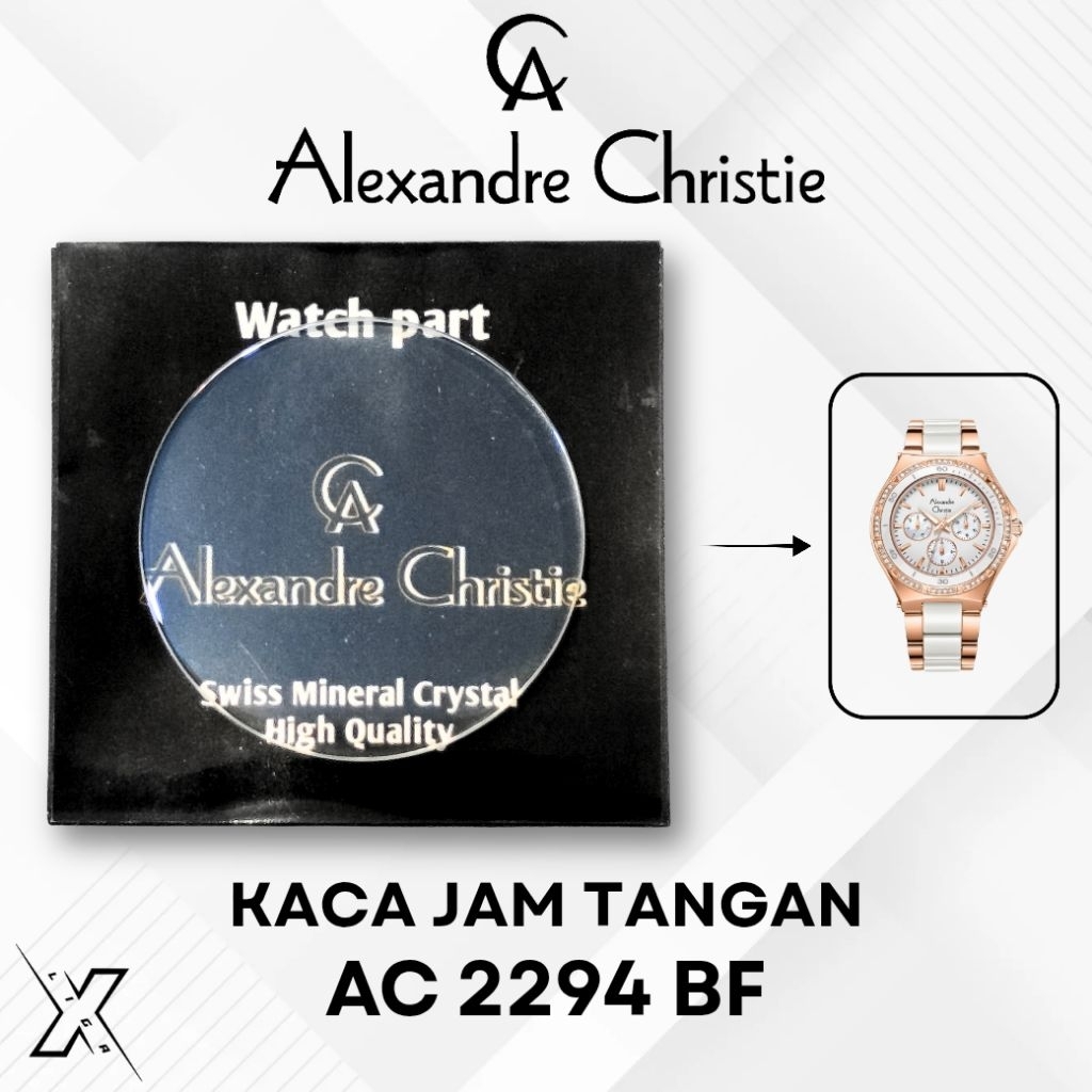 Kaca Jam Tangan Alexandre Christie AC 2294 BF