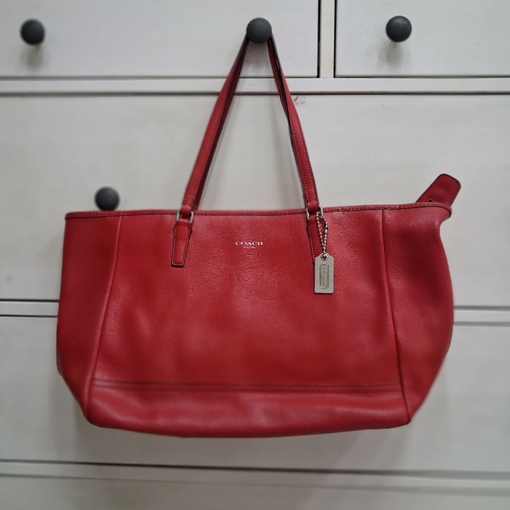 Coach Tote Bag Red preloved