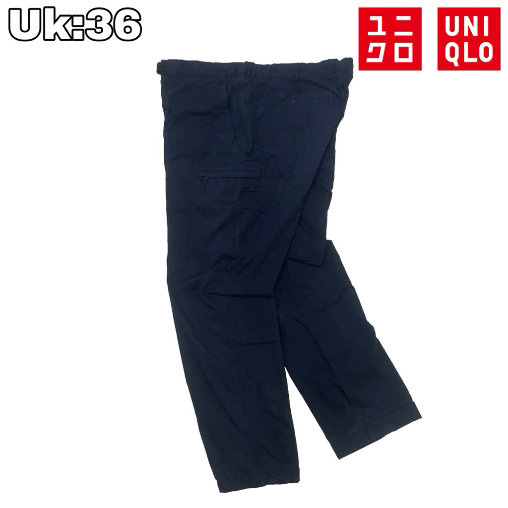 CG19 Celana Panjang Outdoor Uniqlo Heattech Black 36-37  Long Pants Casual Sport Polar Hiking Pendak