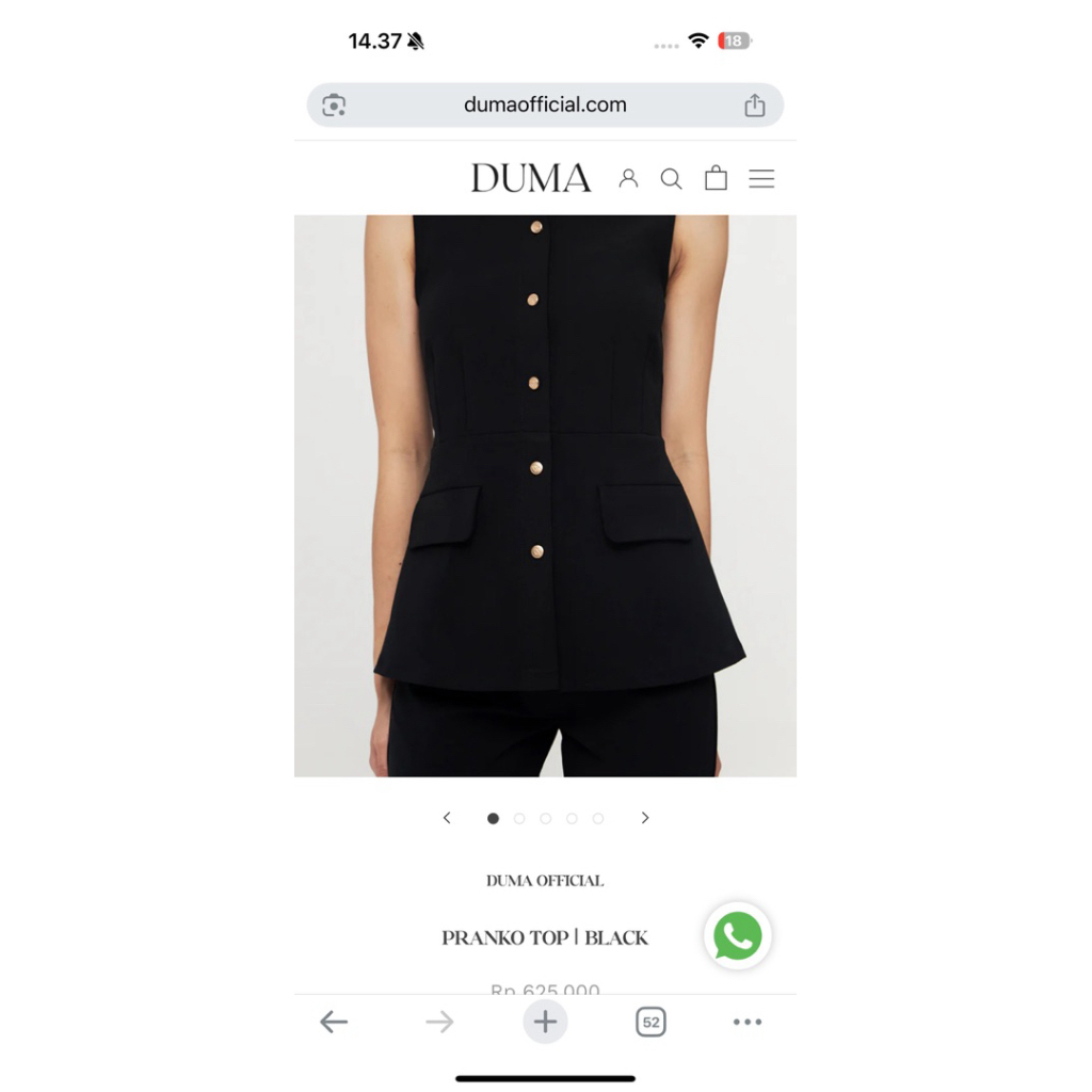 Duma Pranko Top in Black