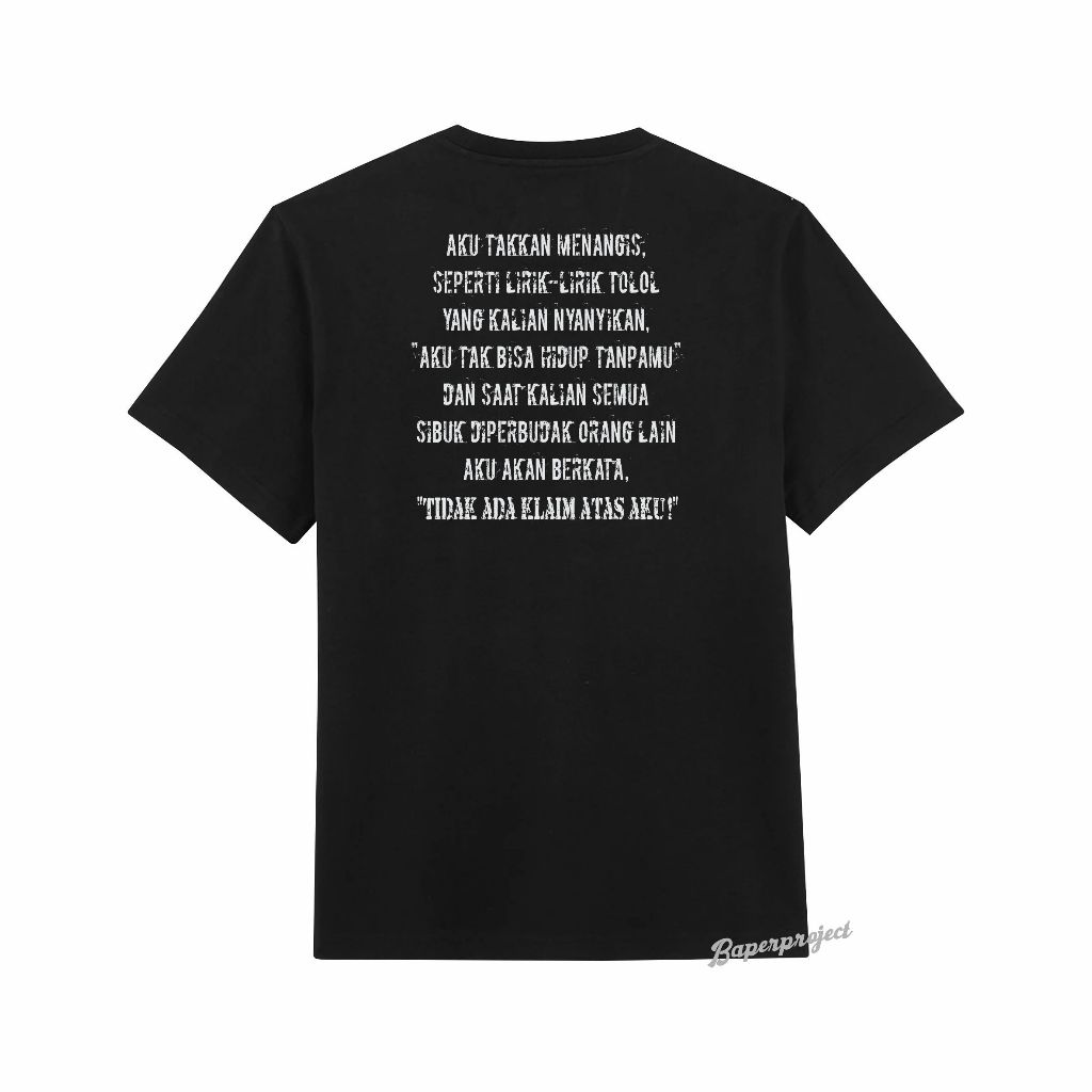 Kaos Band Captain Jack Tidak Ada Klaim Atas Aku Round Neck Unisex 100% cotton