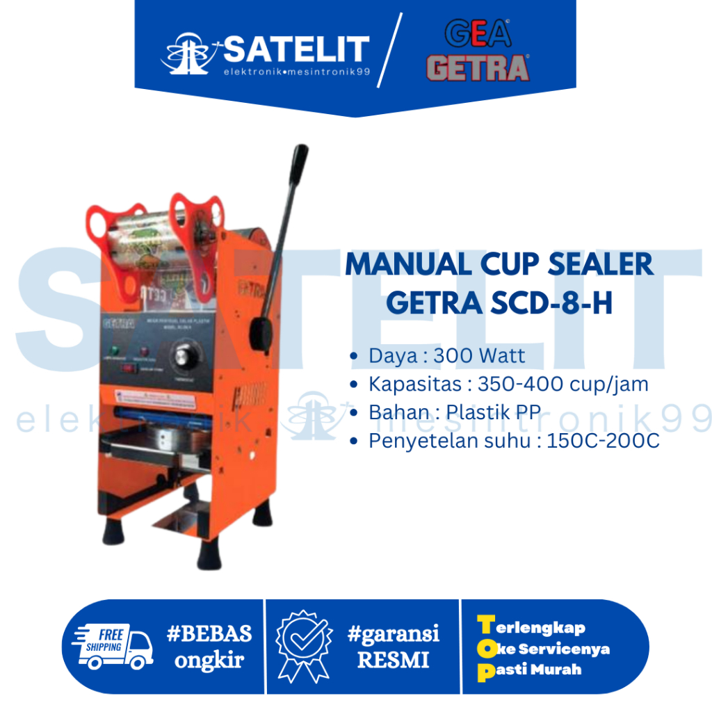Manual Cup Sealer GETRA SCD-8-H | Alat Press Gelas Manual | Kuat & Tahan Lama