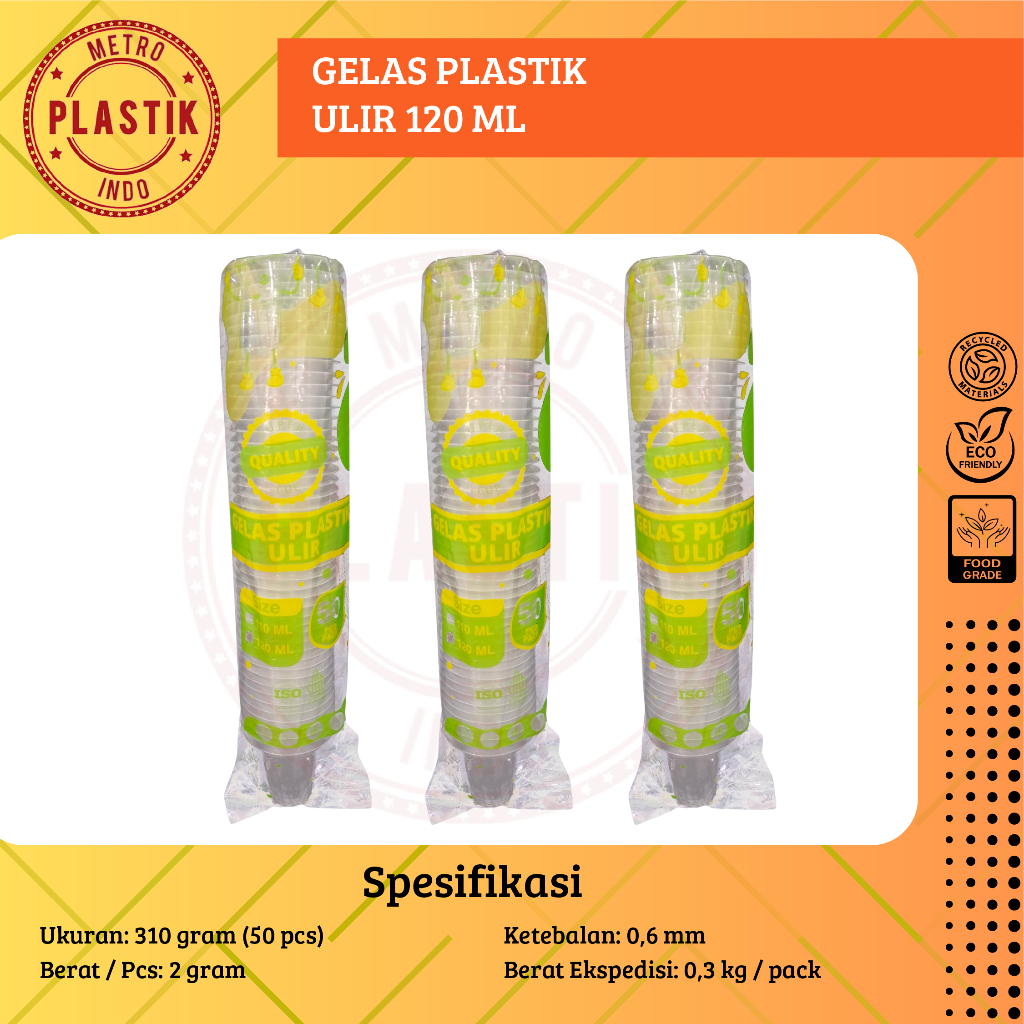 Gelas Plastik Eskrim Jagung Jasuke + Lids Cup Ulir 120ml @50pcs