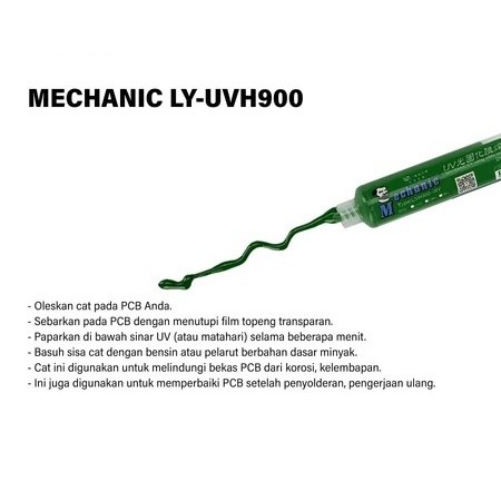 MECHANIC LY-UVH900 10CC GREEN OIL FOR REPARING BOARD CAT PCB ORIGINAL