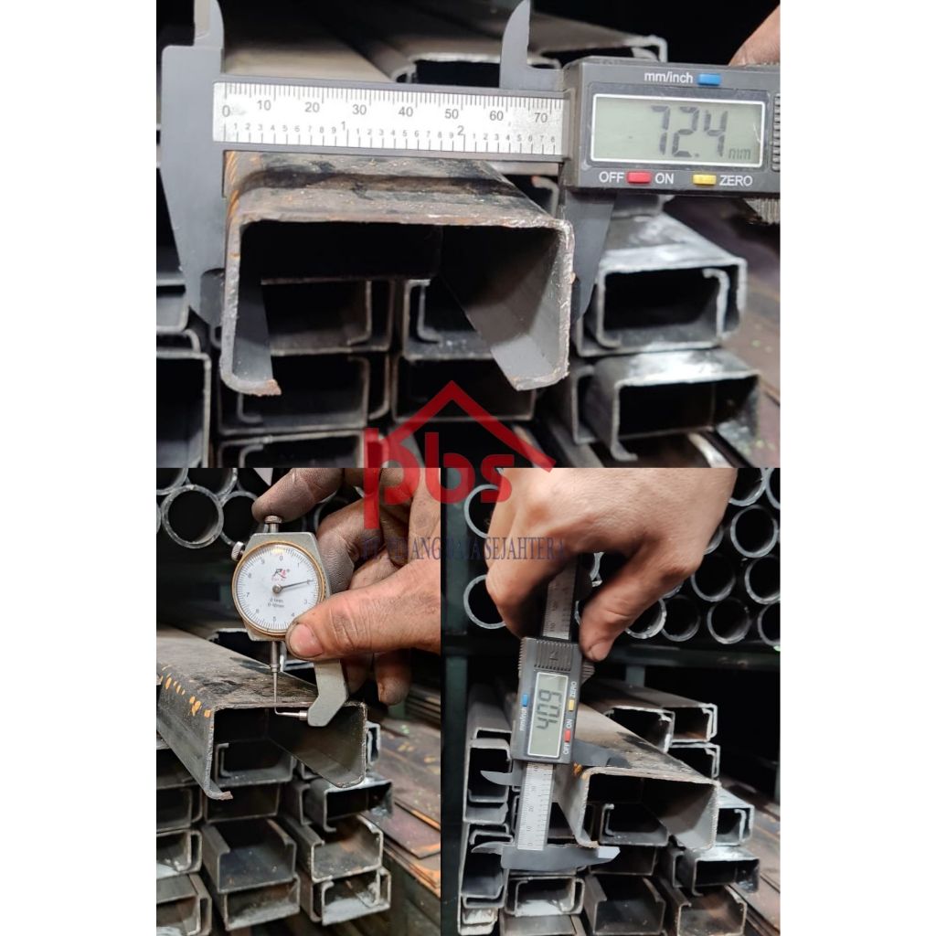 (KARGO) BESI KANAL C / BESI CNP 75 (1.5mm 2.0mm)