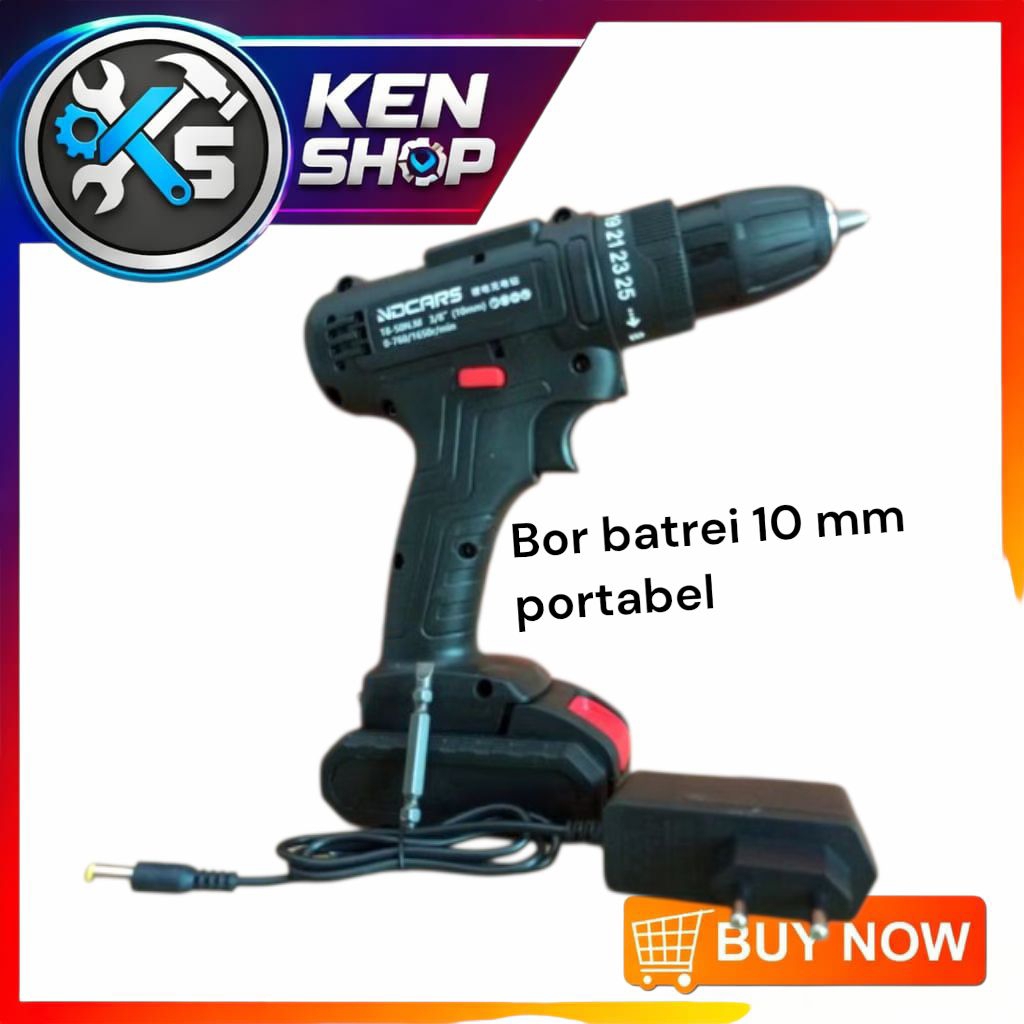 Bor Batrei 10 mm / Bor portable Dual Speed Bor cash Murah