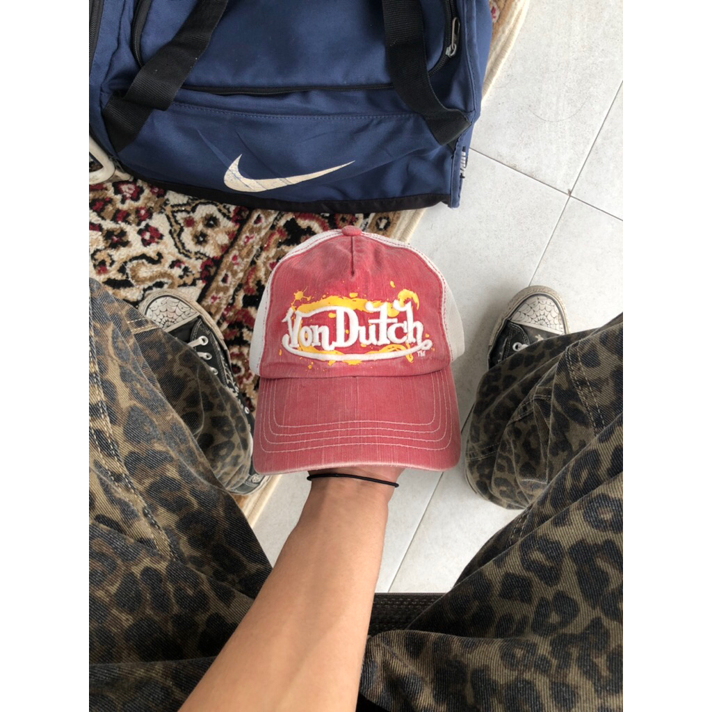 Vintage Von Dutch Towel Trucker Cap