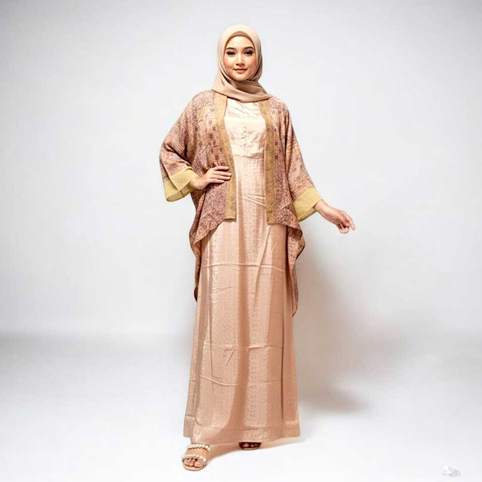 Setelan Rok One Set Inner Outer Syar’i Bahan Viscose Premium Batik Busui Anak Dewasa