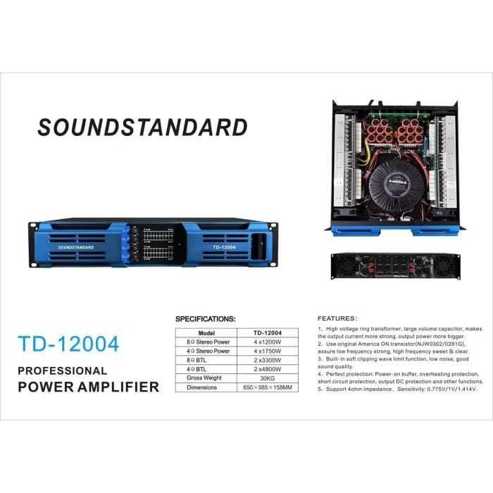 Power Sound Standard TD12004 4 Chanel
