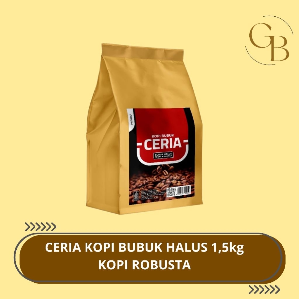 KOPI BUBUK CERIA 1,5KG / KOPI BUBUK ROBUSTA / KOPI CERIA 1.5kg / CERIA KOPI BUBUK HALUS 1,5kg