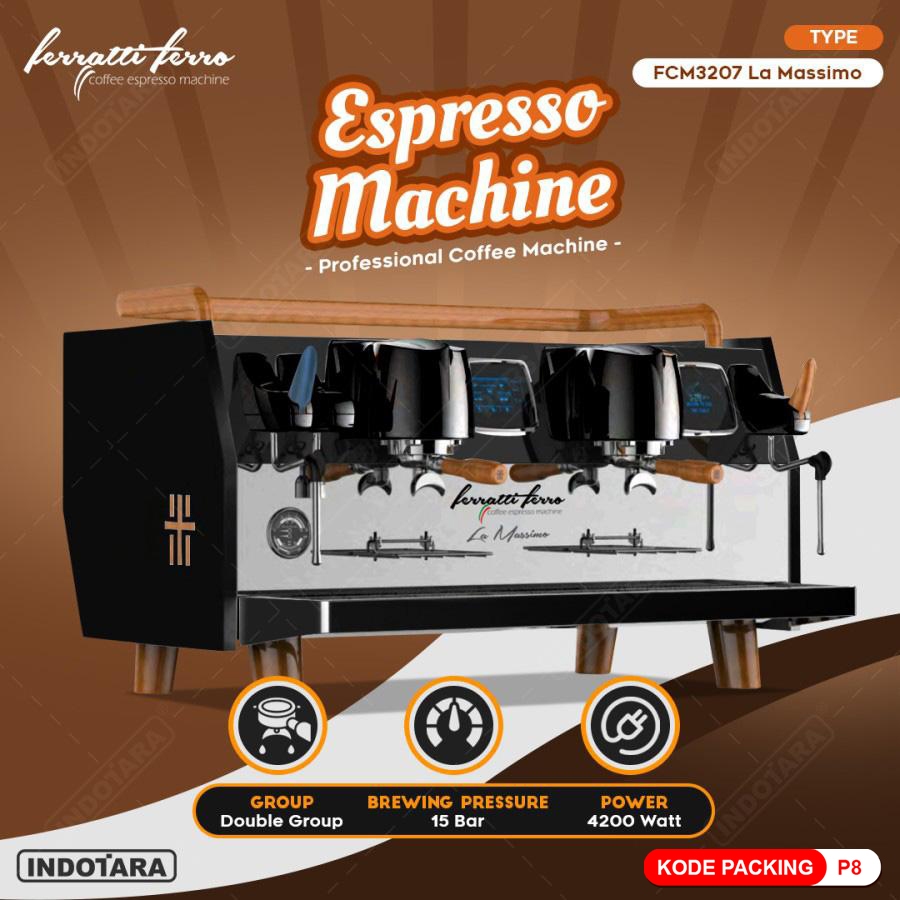 Mesin Kopi Espresso Ferratti Ferro FCM3207 La Massimo - Stainless Steel