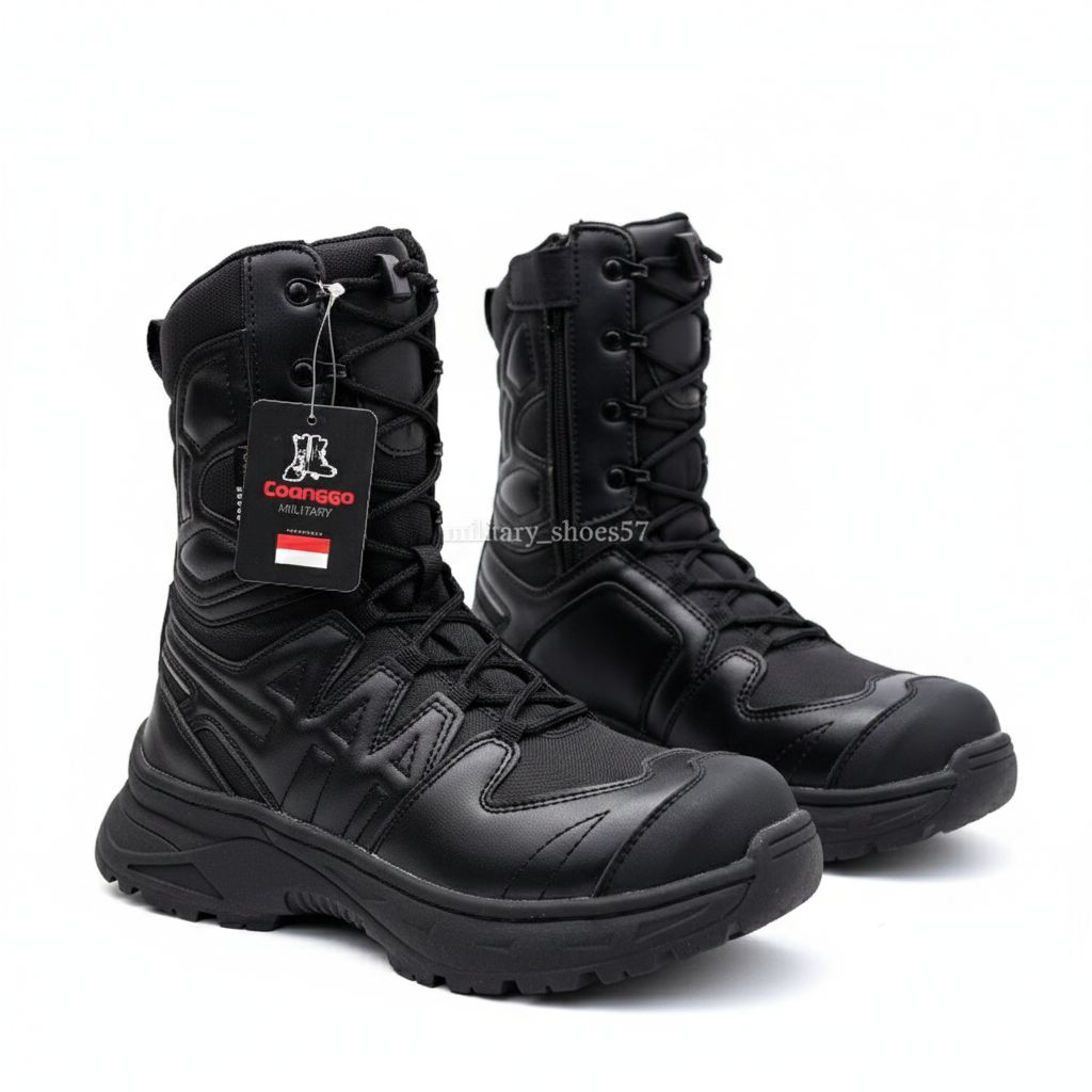 sepatu Pdl tni polri tactical sepatu pdl safety boots hitam terbaru