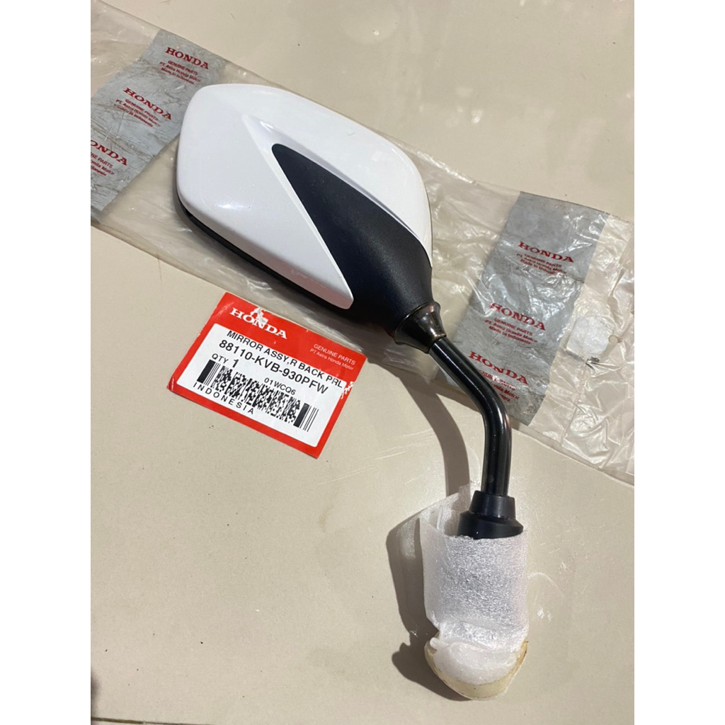 Kaca Spion Kanan  Vario 110 CW Karbu PUTIH Original 88110 KVB 930PFW