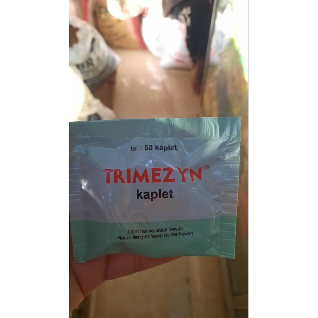TRIMEZYN TABLET/KAPSUL OBAT AYAM NGOROK CRD SULIT BERNAFAS
