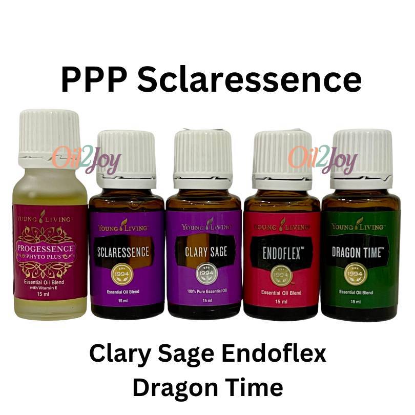 YL PPP Endoflex Clary Sage Sclaressence Dragon Time Mister Progessence Phyto Plus Essential Oil Youn