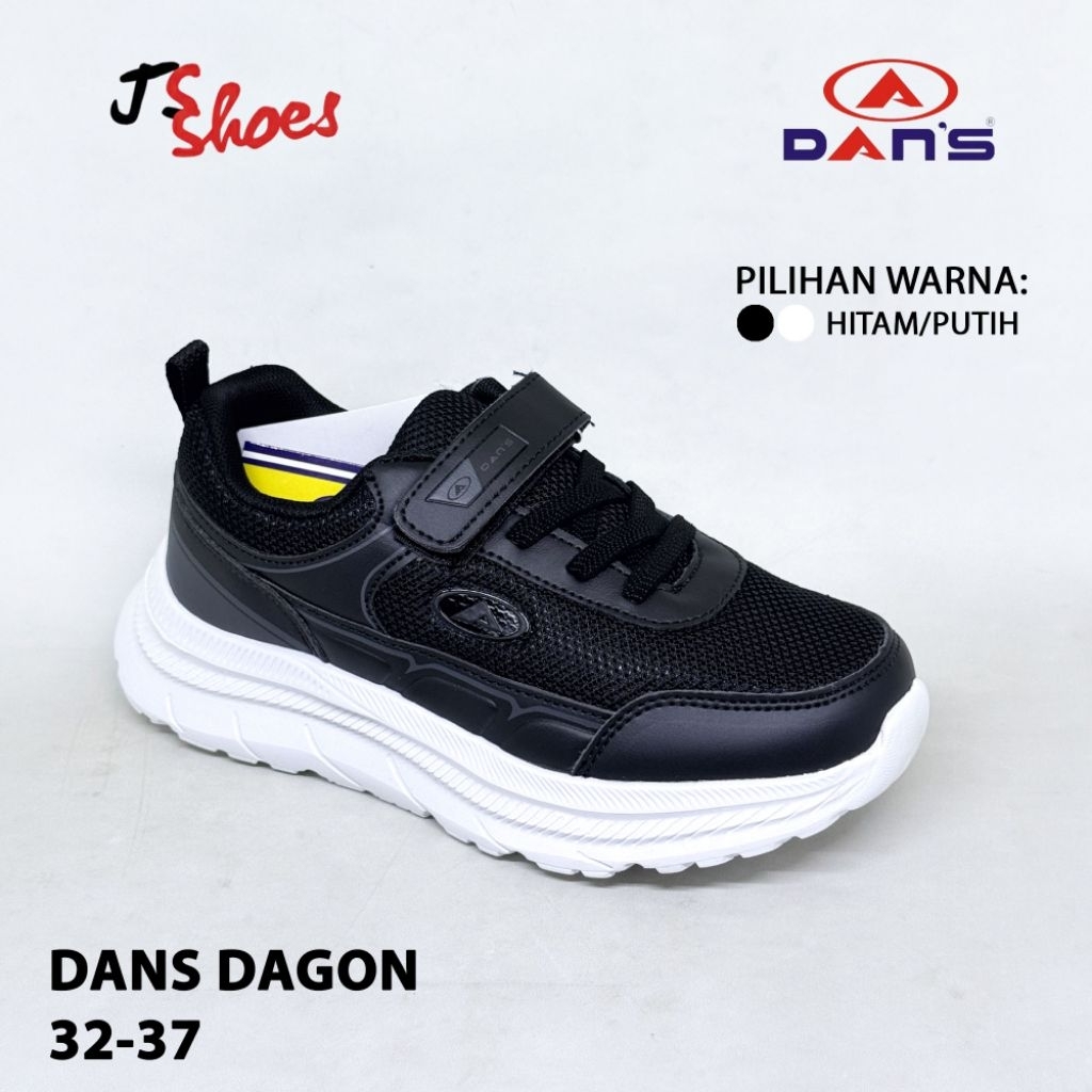DANS DAGON - SEPATU SNEAKERS SEPATU SEKOLAH ANAK MERK DANS ORIGINAL