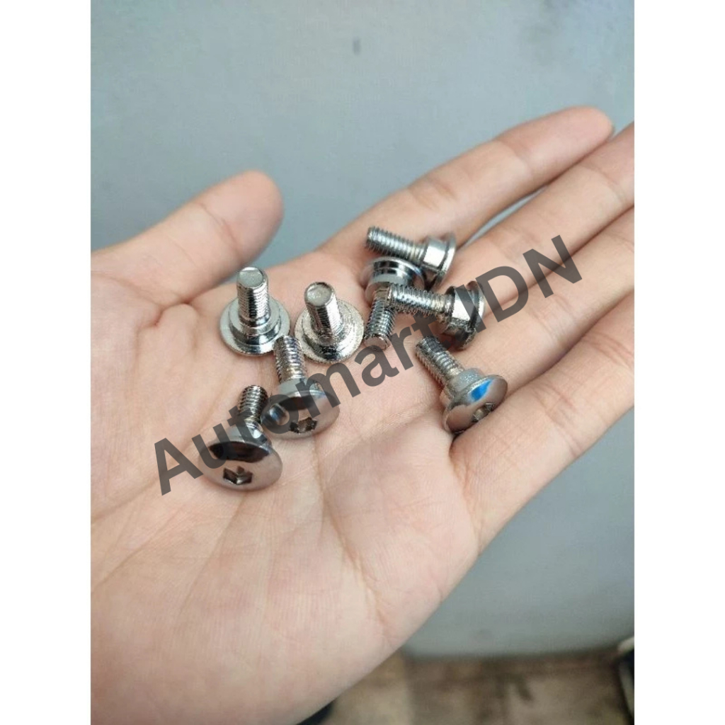 Baut Spakbor Kolong Vario Chrome Kunci L 6x18mm