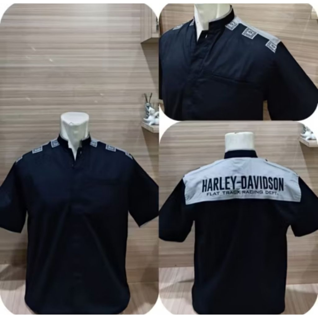 baju koko harley davidson motorcycle kode03