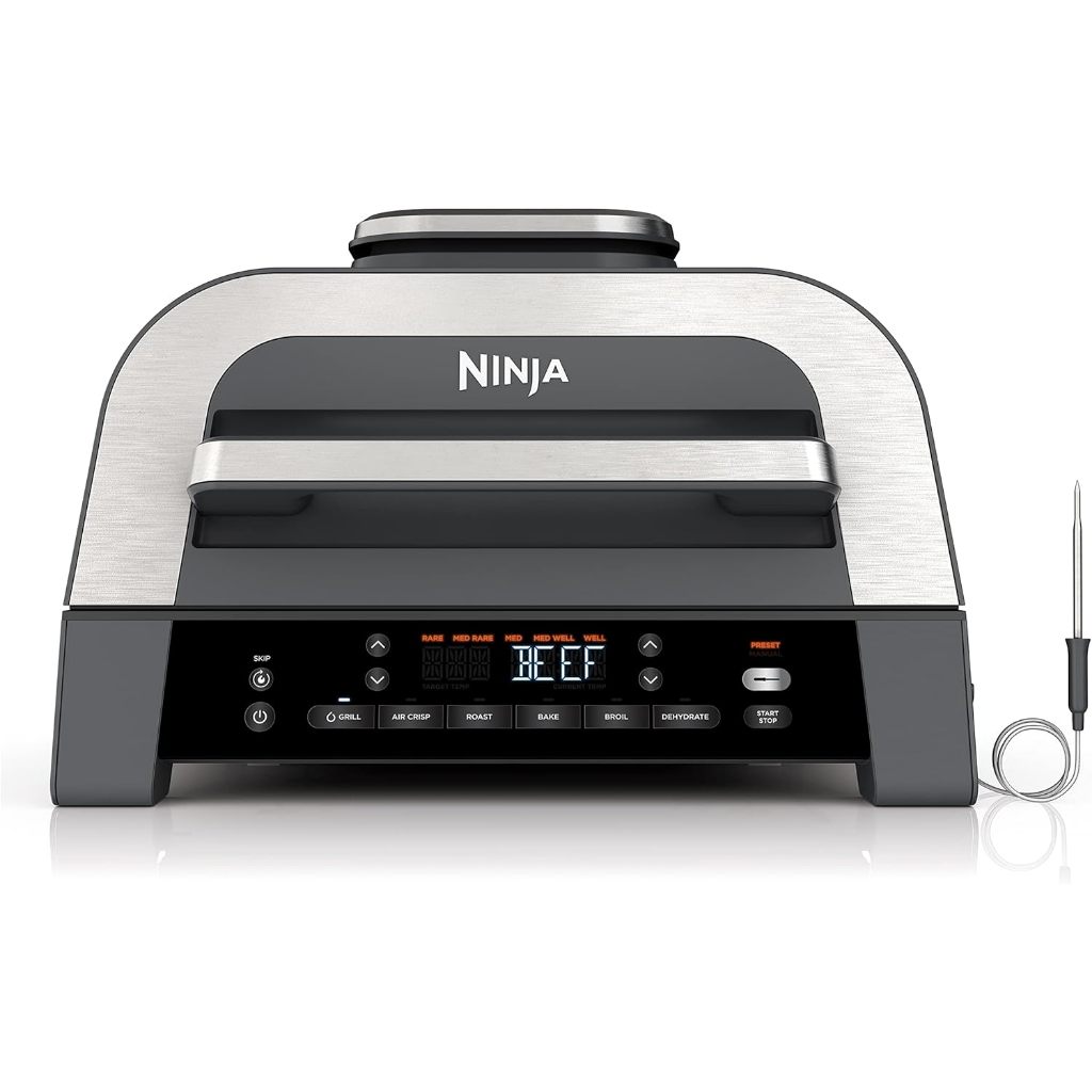 Ninja DG551 Foodi Smart XL 6-in-1 Indoor Grill with Air Fry, Roast, Bake, Broil, & Dehydrate