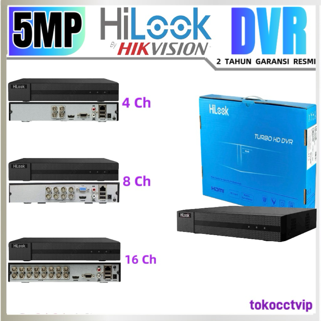 DVR  HILOOK  5MP  4 CH , 8 CH , 16 CH