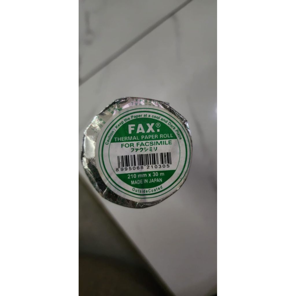 kertas thermal fax paper roll 210mmx30m