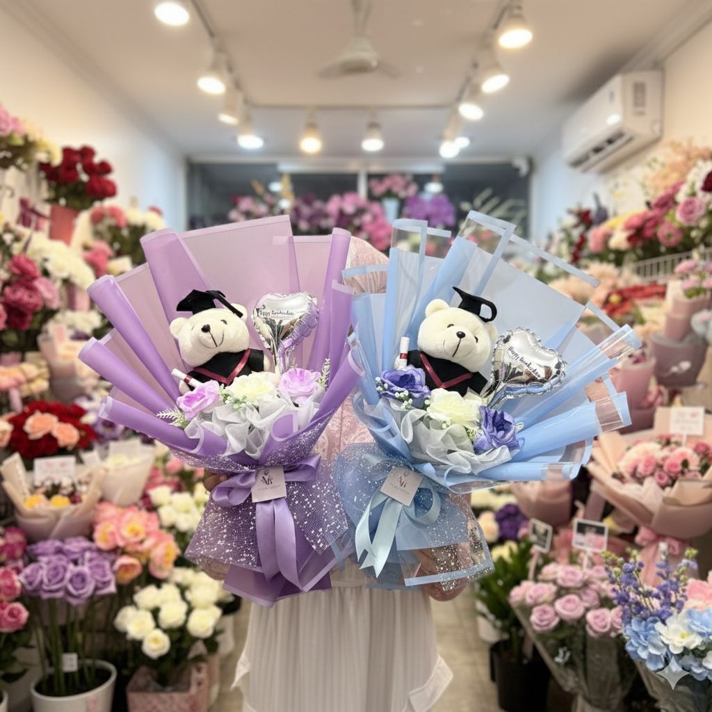 PREMIUM BUKET BONEKA WISUDA / BUKET WISUDA / BUKET BUNGA UKURAN BESAR