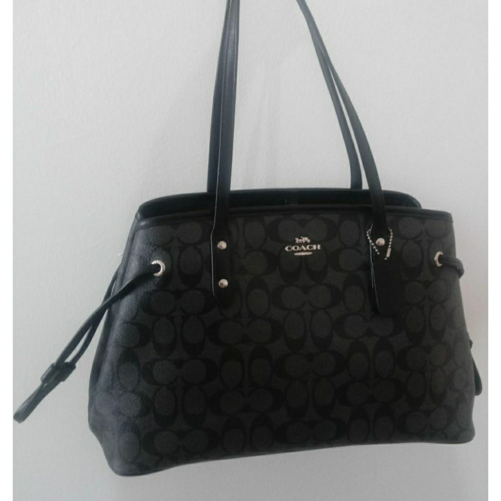 Coach Drawstring Carryall Black Smoke PRELOVED