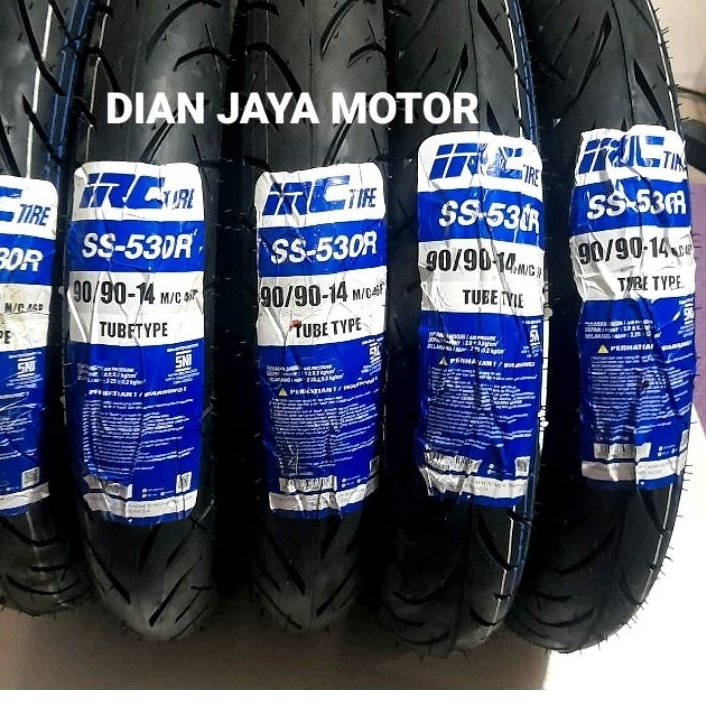 BAN LUAR MOTOR MATIC 90/90/14 IRC TUBE TYPE SS530 BEAT VARIO SCOOPY MIO. SOUL GT MIO J XEON