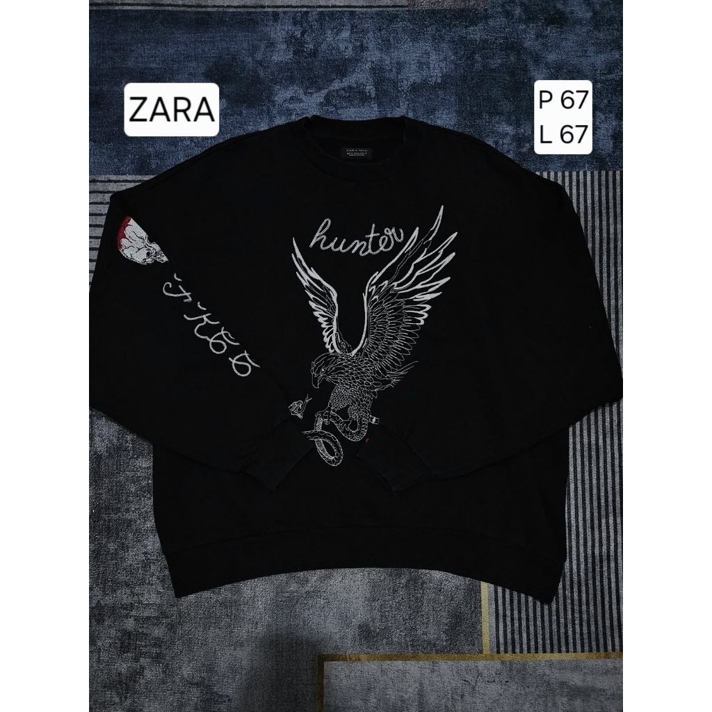 zara man crewneck preloved bordier