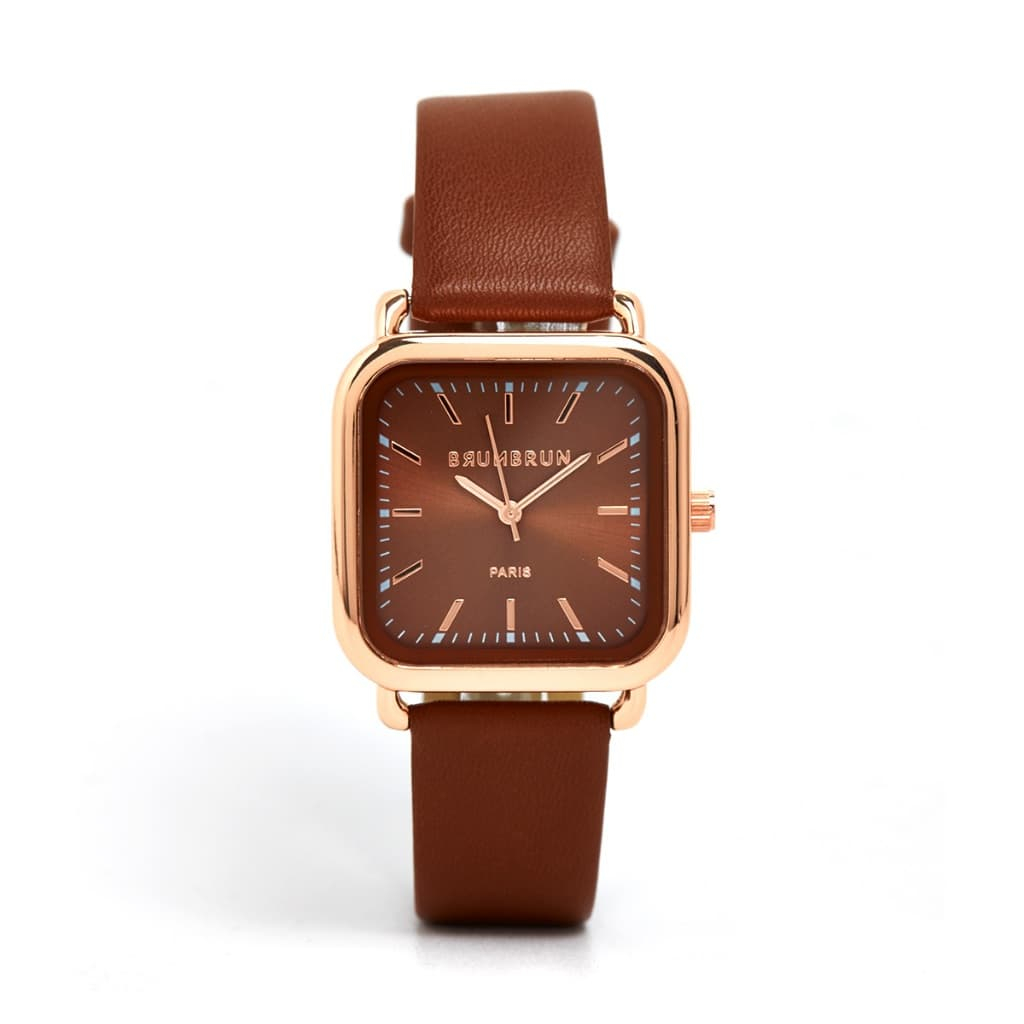 JAM TANGAN WANITA BRUNBRUN PARIS NAYLINE BROWN ORIGINAL
