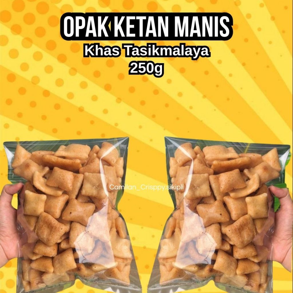 Opak Ketan Manis Opak Oven Ketan Asli Manis Renyah - Oleh Oleh Khas Tasikmalaya